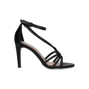 Black Strass Sandals High Heel Exé Rebeca-382