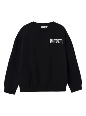 Sudadera para niña Justin Bieber Name It - Negro